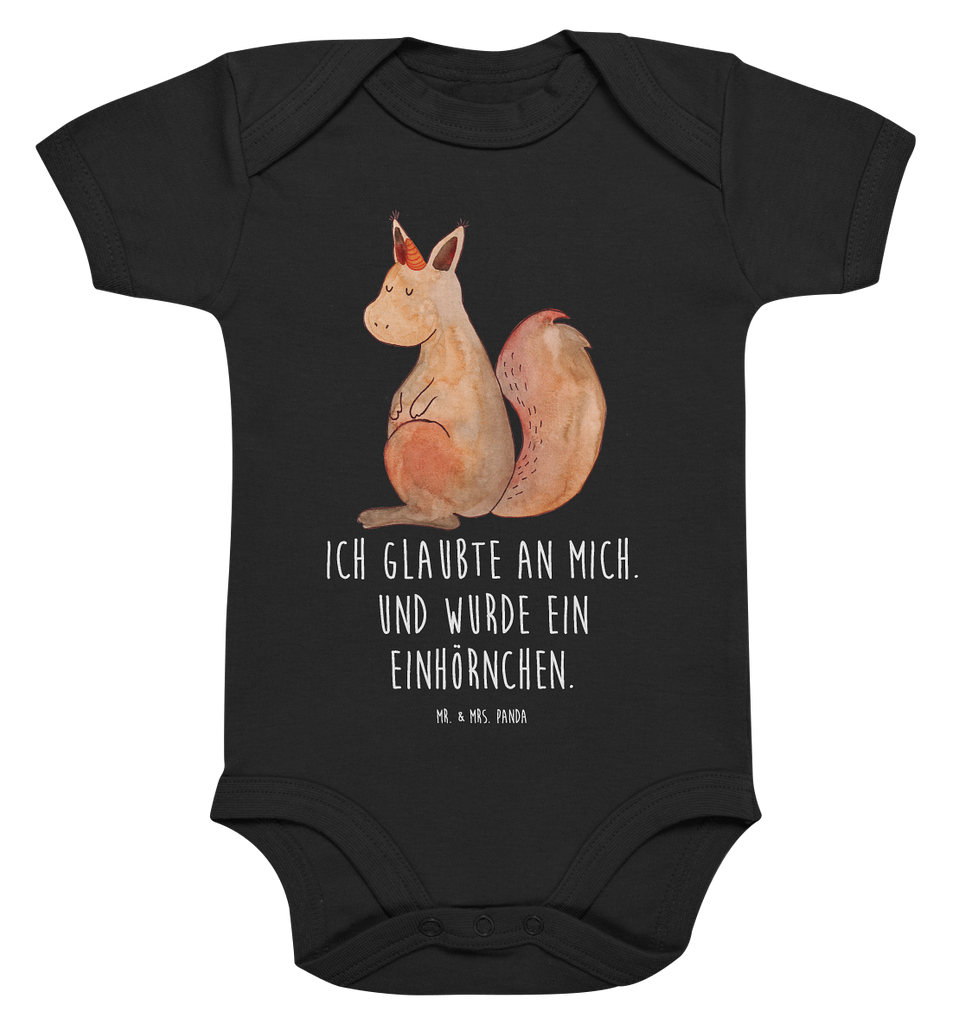 Organic Baby Body Einhörnchen Glaube Babykleidung, Babystrampler, Strampler, Wickelbody, Baby Erstausstattung, Junge, Mädchen, Einhorn, Einhörner, Einhorn Deko, Pegasus, Unicorn, Einhörnchen, Eichhörnchen, Eichhorn