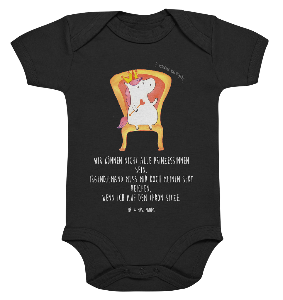 Organic Baby Body Einhorn König Babykleidung, Babystrampler, Strampler, Wickelbody, Baby Erstausstattung, Junge, Mädchen, Einhorn, Einhörner, Einhorn Deko, Pegasus, Unicorn, König, Präsident, Bundeskanzler, Herrscher, Kaiser, Prinzessin, Krone