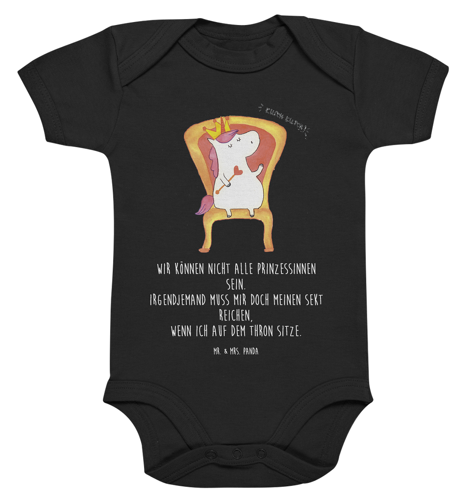 Organic Baby Body Einhorn König Babykleidung, Babystrampler, Strampler, Wickelbody, Baby Erstausstattung, Junge, Mädchen, Einhorn, Einhörner, Einhorn Deko, Pegasus, Unicorn, König, Präsident, Bundeskanzler, Herrscher, Kaiser, Prinzessin, Krone