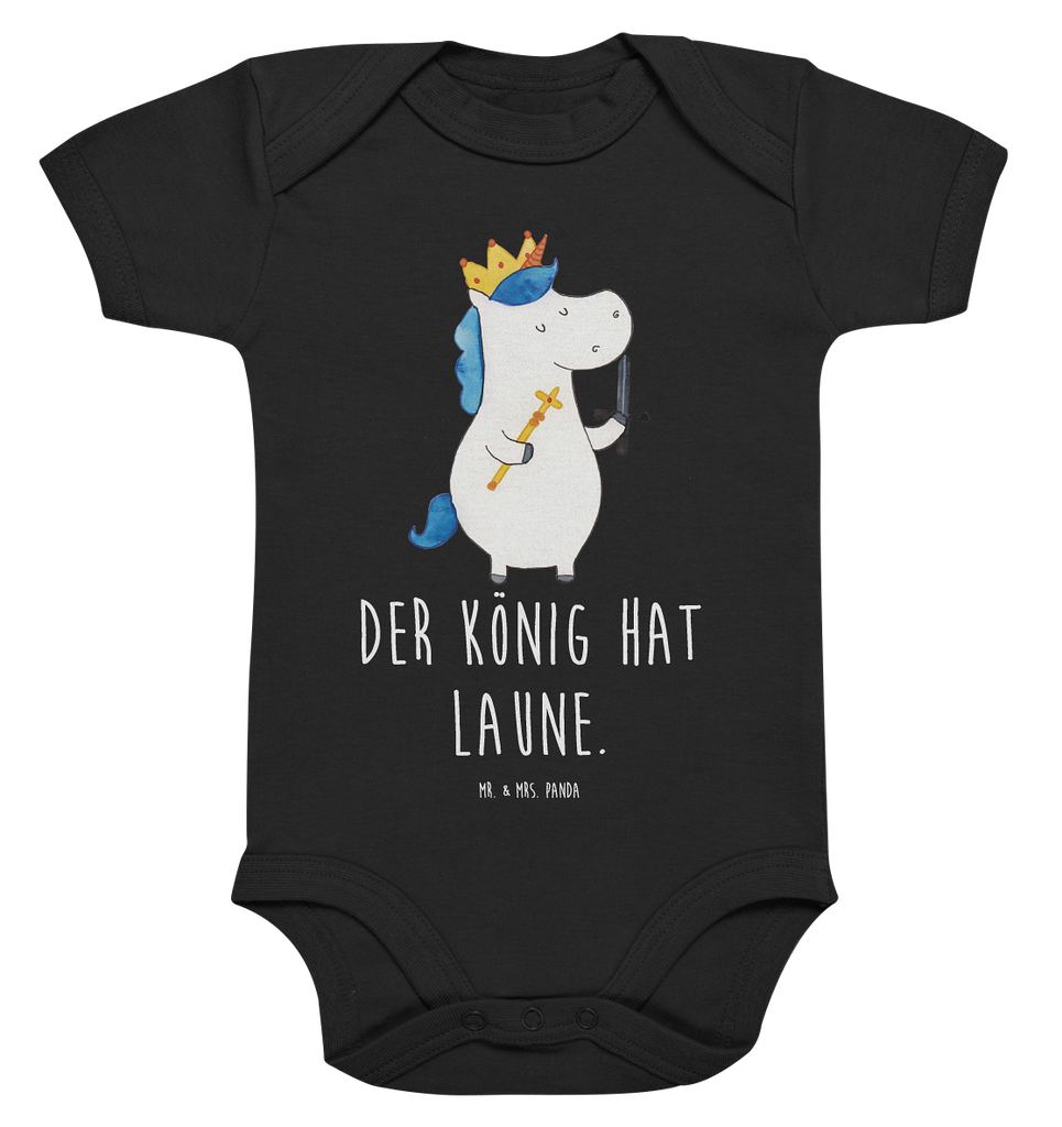 Organic Baby Body Einhorn König mit Schwert Babykleidung, Babystrampler, Strampler, Wickelbody, Baby Erstausstattung, Junge, Mädchen, Einhorn, Einhörner, Einhorn Deko, Pegasus, Unicorn, König, Ritter, Mittelalter