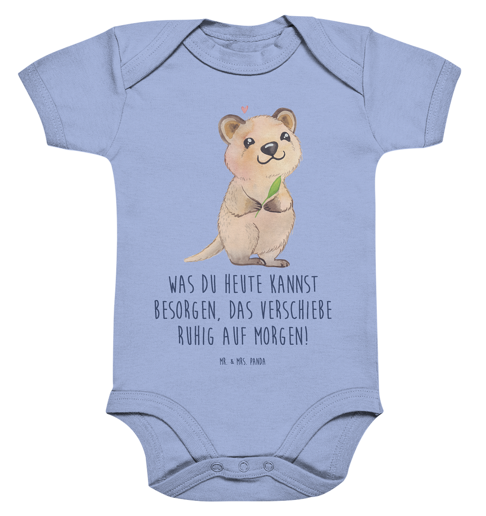 Organic Baby Body Quokka Happy Babykleidung, Babystrampler, Strampler, Wickelbody, Baby Erstausstattung, Junge, Mädchen, Tiermotive, Gute Laune, lustige Sprüche, Tiere, Quokka, Verschieben, Aufschieberitis, Lustiger Spruch, Niedliches Tier, Dinge erledigen