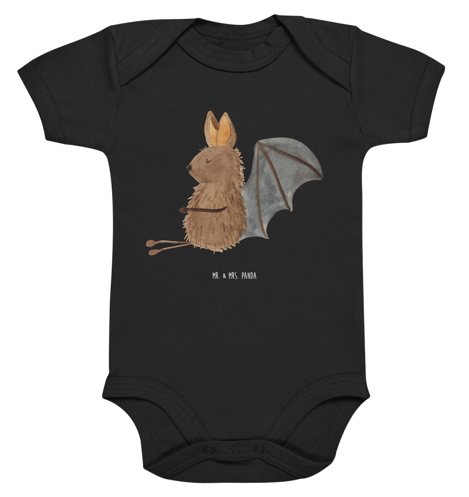 Organic Baby Body Fledermaus sitzend Babykleidung, Babystrampler, Strampler, Wickelbody, Baby Erstausstattung, Junge, Mädchen, Tiermotive, Gute Laune, lustige Sprüche, Tiere, Fledermaus, Fledermäuse, Motivation, entspannen