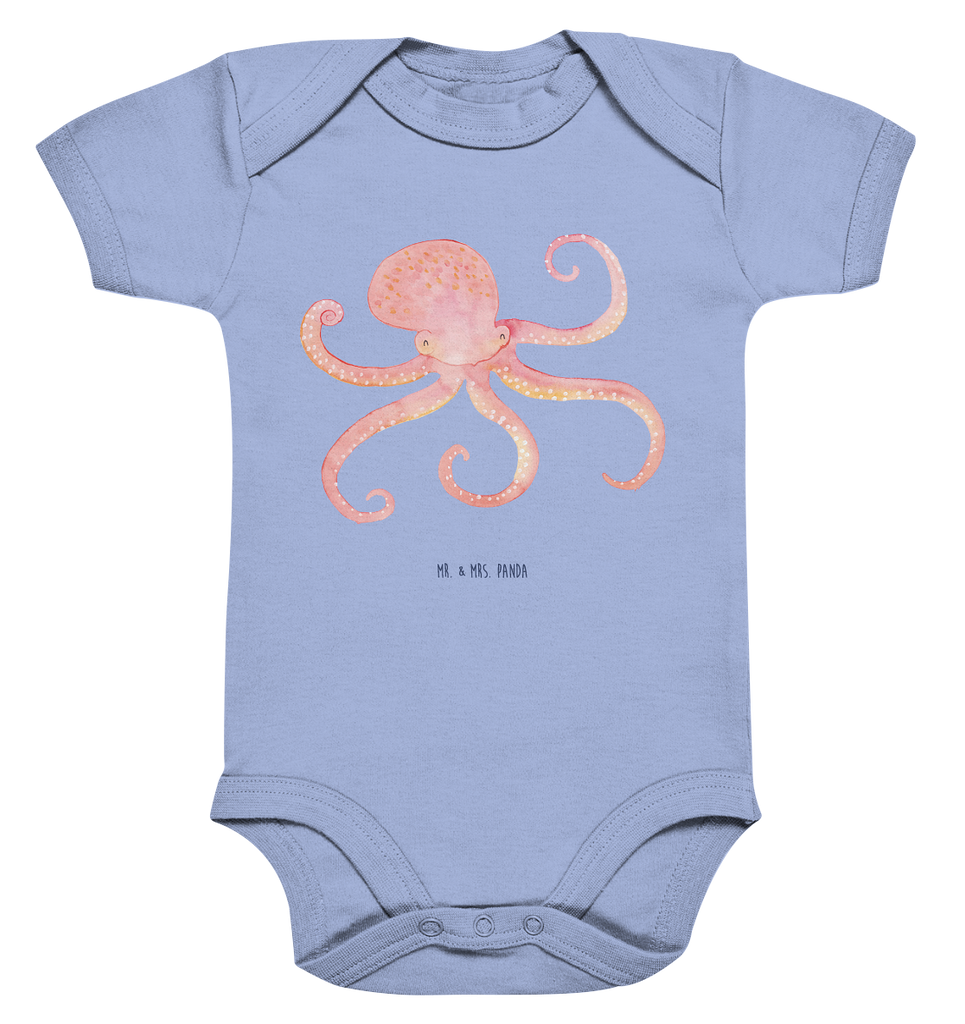 Organic Baby Body Tintenfisch Babykleidung, Babystrampler, Strampler, Wickelbody, Baby Erstausstattung, Junge, Mädchen, Tiermotive, Gute Laune, lustige Sprüche, Tiere, Meer, Meerestier, Krake, Tintenfisch, Arme, Wasser, Ozean