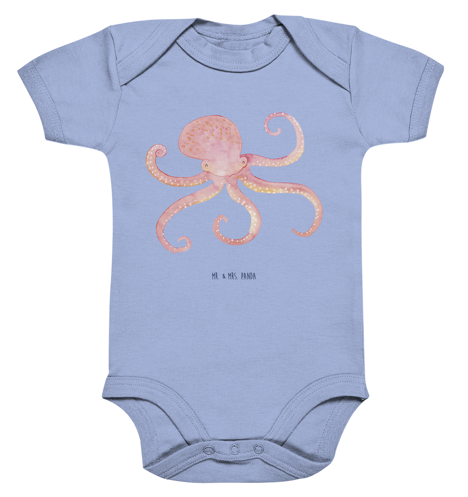 Organic Baby Body Tintenfisch Babykleidung, Babystrampler, Strampler, Wickelbody, Baby Erstausstattung, Junge, Mädchen, Tiermotive, Gute Laune, lustige Sprüche, Tiere, Meer, Meerestier, Krake, Tintenfisch, Arme, Wasser, Ozean