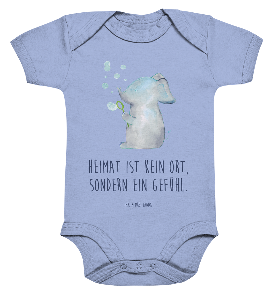 Organic Baby Body Elefant Seifenblasen Babykleidung, Babystrampler, Strampler, Wickelbody, Baby Erstausstattung, Junge, Mädchen, Tiermotive, Gute Laune, lustige Sprüche, Tiere, Elefant, Elefanten, Dickhäter, Rüsseltier, Seifenblasen, Liebe, Heimat, Gefühl. Daheim, Liebesbeweis, Liebesspruch