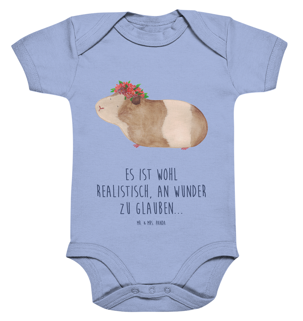 Organic Baby Body Meerschweinchen weise Babykleidung, Babystrampler, Strampler, Wickelbody, Baby Erstausstattung, Junge, Mädchen, Tiermotive, Gute Laune, lustige Sprüche, Tiere, Meerschweinchen, Meerie, Meeries, Wunder, Blumenkind, Realität, Spruch, Weisheit, Motivation, Wunderland