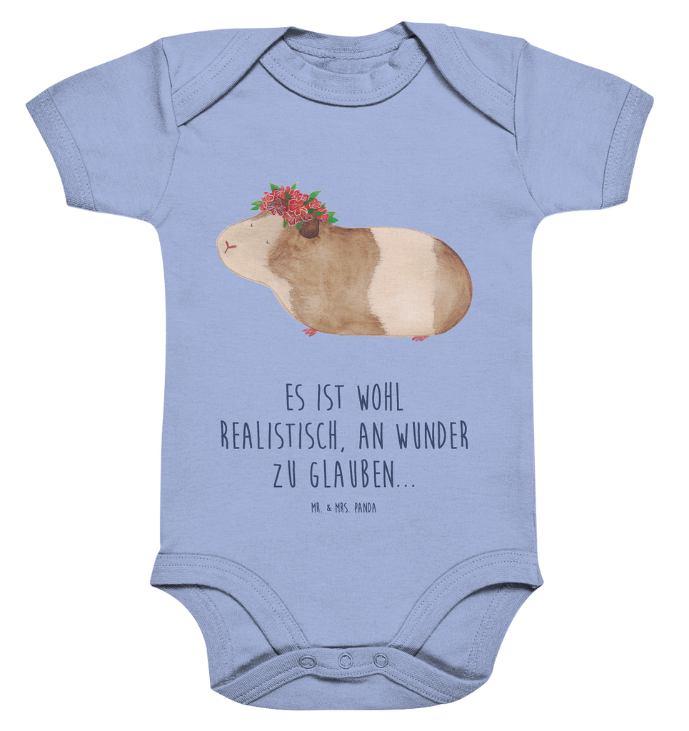 Organic Baby Body Meerschweinchen weise Babykleidung, Babystrampler, Strampler, Wickelbody, Baby Erstausstattung, Junge, Mädchen, Tiermotive, Gute Laune, lustige Sprüche, Tiere, Meerschweinchen, Meerie, Meeries, Wunder, Blumenkind, Realität, Spruch, Weisheit, Motivation, Wunderland
