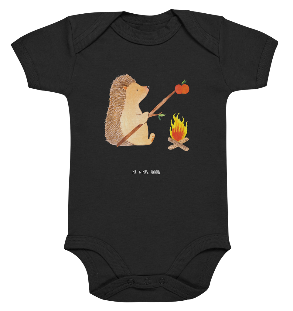 Organic Baby Body Igel grillt Babykleidung, Babystrampler, Strampler, Wickelbody, Baby Erstausstattung, Junge, Mädchen, Tiermotive, Gute Laune, lustige Sprüche, Tiere, Igel, Grillen, Ziele, Motivation, arbeitslos, Sinn des Lebens, Spruch