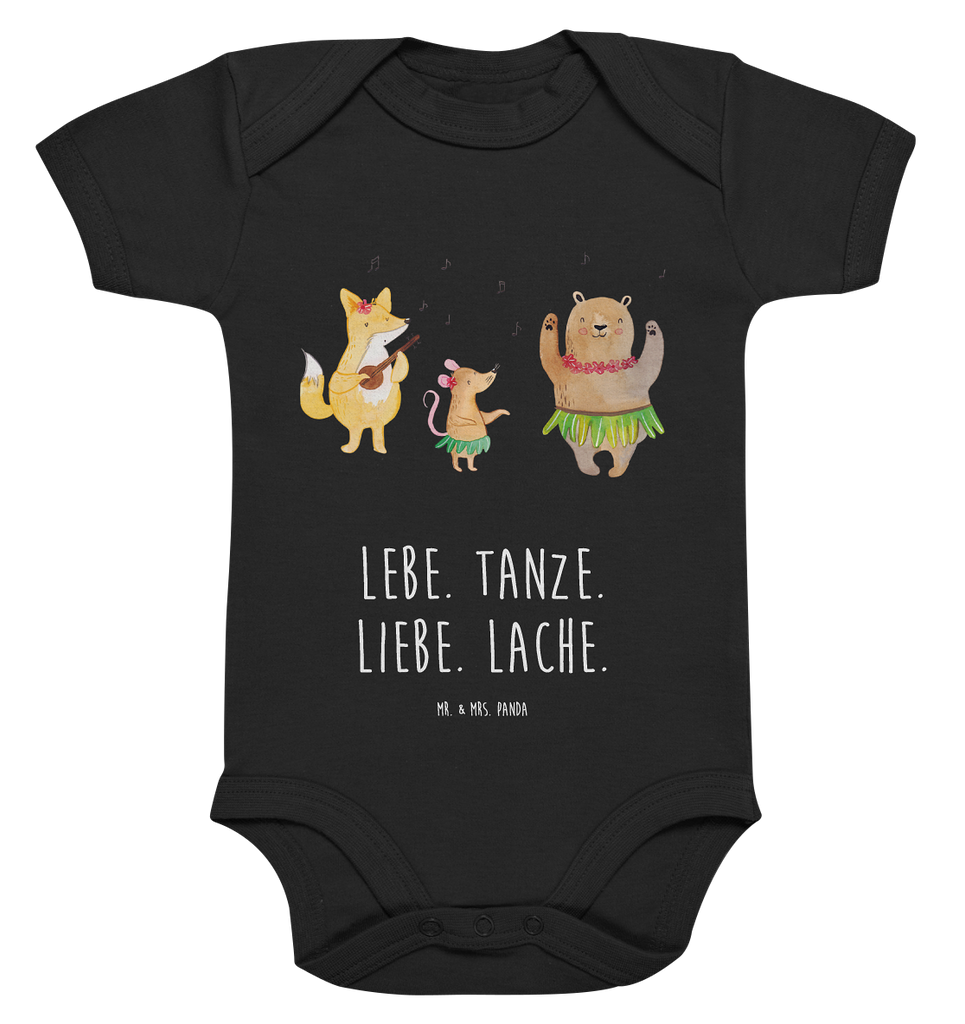 Organic Baby Body Waldtiere Aloha Babykleidung, Babystrampler, Strampler, Wickelbody, Baby Erstausstattung, Junge, Mädchen, Tiermotive, Gute Laune, lustige Sprüche, Tiere, Wald, Waldtiere, Musik, Aloha, Bär, Hase, Igel, Tanzen, Leben, Lachen