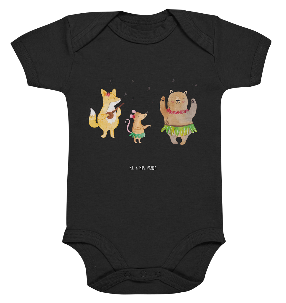 Organic Baby Body Waldtiere Aloha Babykleidung, Babystrampler, Strampler, Wickelbody, Baby Erstausstattung, Junge, Mädchen, Tiermotive, Gute Laune, lustige Sprüche, Tiere, Wald, Waldtiere, Musik, Aloha, Bär, Hase, Igel, Tanzen, Leben, Lachen