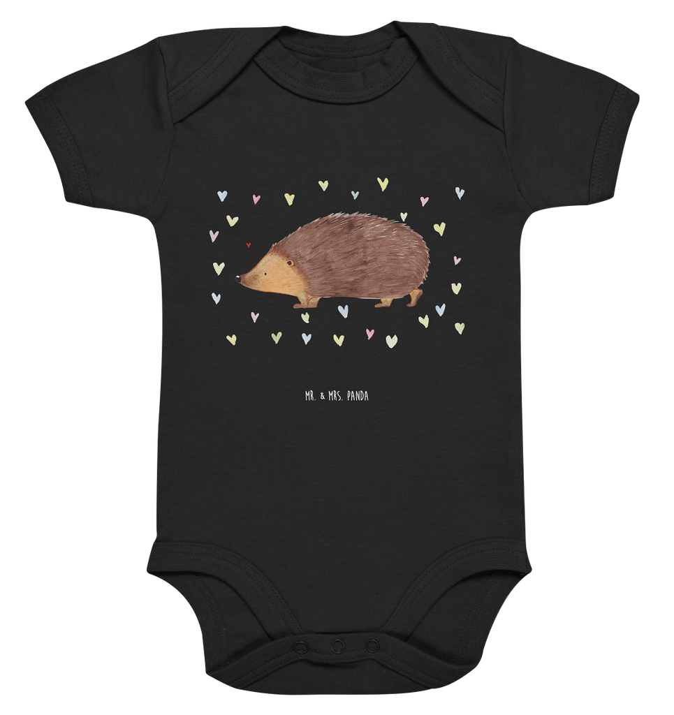 Organic Baby Body Igel Herzen Babykleidung, Babystrampler, Strampler, Wickelbody, Baby Erstausstattung, Junge, Mädchen, Tiermotive, Gute Laune, lustige Sprüche, Tiere, Liebe, Herz, Herzen, Igel, Vertrauen, Kuss, Leben