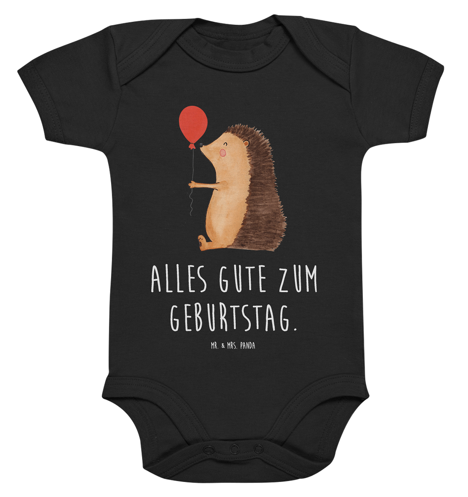 Organic Baby Body Igel mit Luftballon Babykleidung, Babystrampler, Strampler, Wickelbody, Baby Erstausstattung, Junge, Mädchen, Tiermotive, Gute Laune, lustige Sprüche, Tiere, Igel, Geburtstag, Herzlichen Glückwunsch, Glückwunsch, Geburtstagskind, Ballon, Happy Birthday