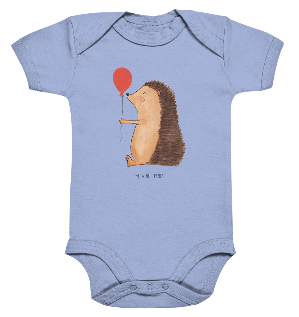 Organic Baby Body Igel mit Luftballon Babykleidung, Babystrampler, Strampler, Wickelbody, Baby Erstausstattung, Junge, Mädchen, Tiermotive, Gute Laune, lustige Sprüche, Tiere, Igel, Geburtstag, Herzlichen Glückwunsch, Glückwunsch, Geburtstagskind, Ballon, Happy Birthday