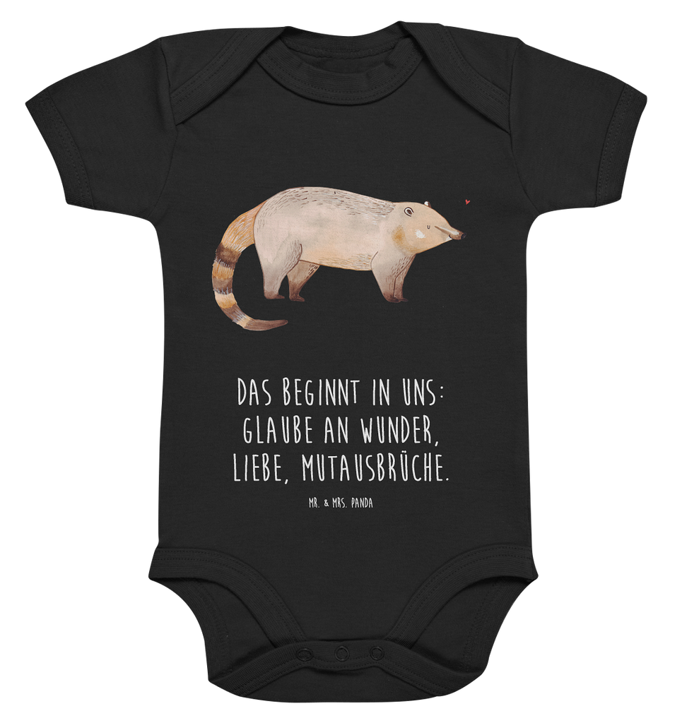 Organic Baby Body Nasenbär Babykleidung, Babystrampler, Strampler, Wickelbody, Baby Erstausstattung, Junge, Mädchen, Tiermotive, Gute Laune, lustige Sprüche, Tiere, Nasenbär, Nasenbären, Rüsselbär, Bär