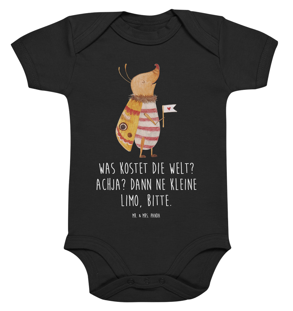 Organic Baby Body Nachtfalter mit Fähnchen Babykleidung, Babystrampler, Strampler, Wickelbody, Baby Erstausstattung, Junge, Mädchen, Tiermotive, Gute Laune, lustige Sprüche, Tiere, Nachtfalter, Käfer, Spruch lustig, Spruch witzig, süß, niedlich, Küche Deko, Was kostet die Welt