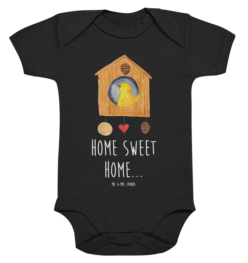 Organic Baby Body Vogelhaus sweet Home Babykleidung, Babystrampler, Strampler, Wickelbody, Baby Erstausstattung, Junge, Mädchen, Tiermotive, Gute Laune, lustige Sprüche, Tiere, Vogelhaus, Vogel, Home sweet Home, Einzug, Umzug, Geschenk, Einzugsgeschenk, Hausbau, Haus