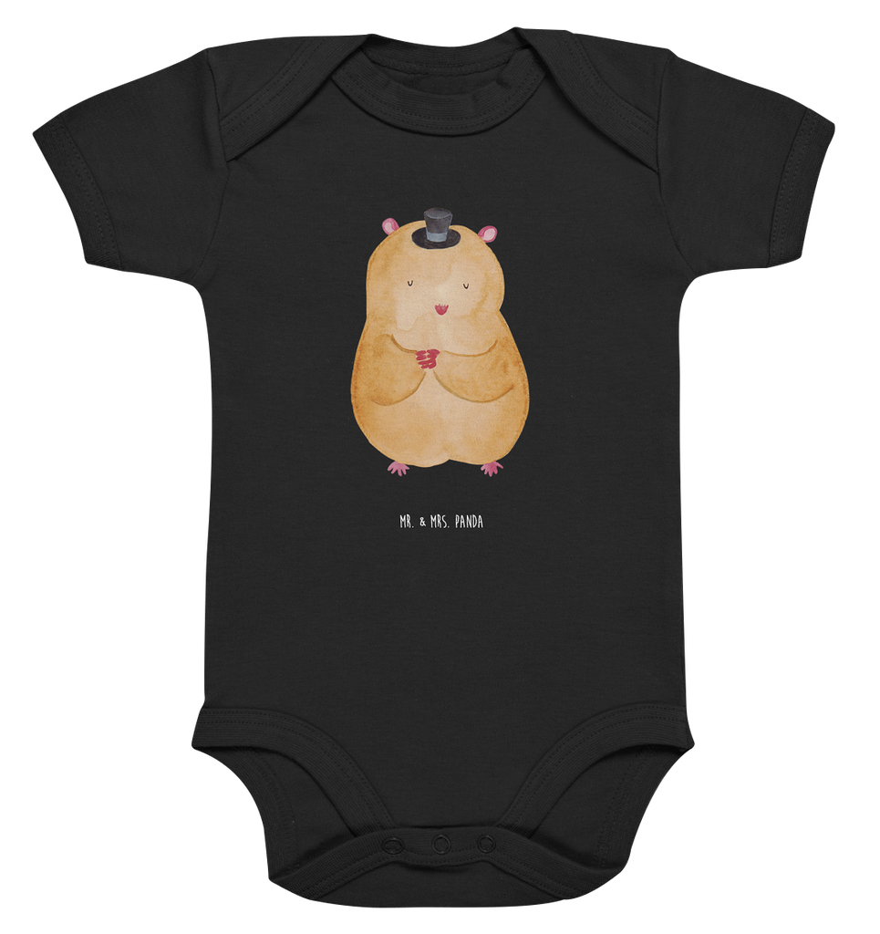 Organic Baby Body Hamster mit Hut Babykleidung, Babystrampler, Strampler, Wickelbody, Baby Erstausstattung, Junge, Mädchen, Tiermotive, Gute Laune, lustige Sprüche, Tiere, Hamster, Hut, Magier, Zylinder, Zwerghamster, Zauberer, Houdini