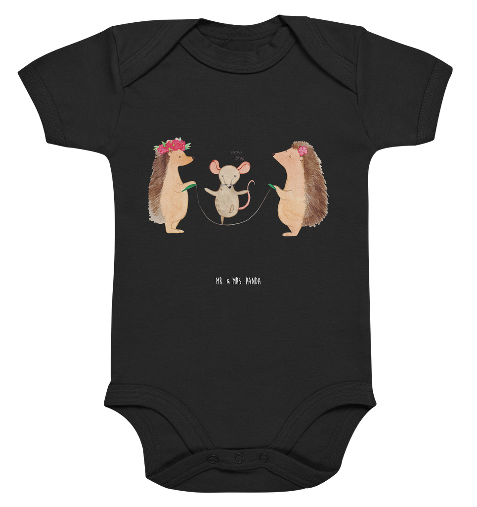 Organic Baby Body Igel Seilhüpfen Babykleidung, Babystrampler, Strampler, Wickelbody, Baby Erstausstattung, Junge, Mädchen, Tiermotive, Gute Laune, lustige Sprüche, Tiere, Igel, Maus, Seilspringen, Seilhüpfen, Kinder, Kindergarten