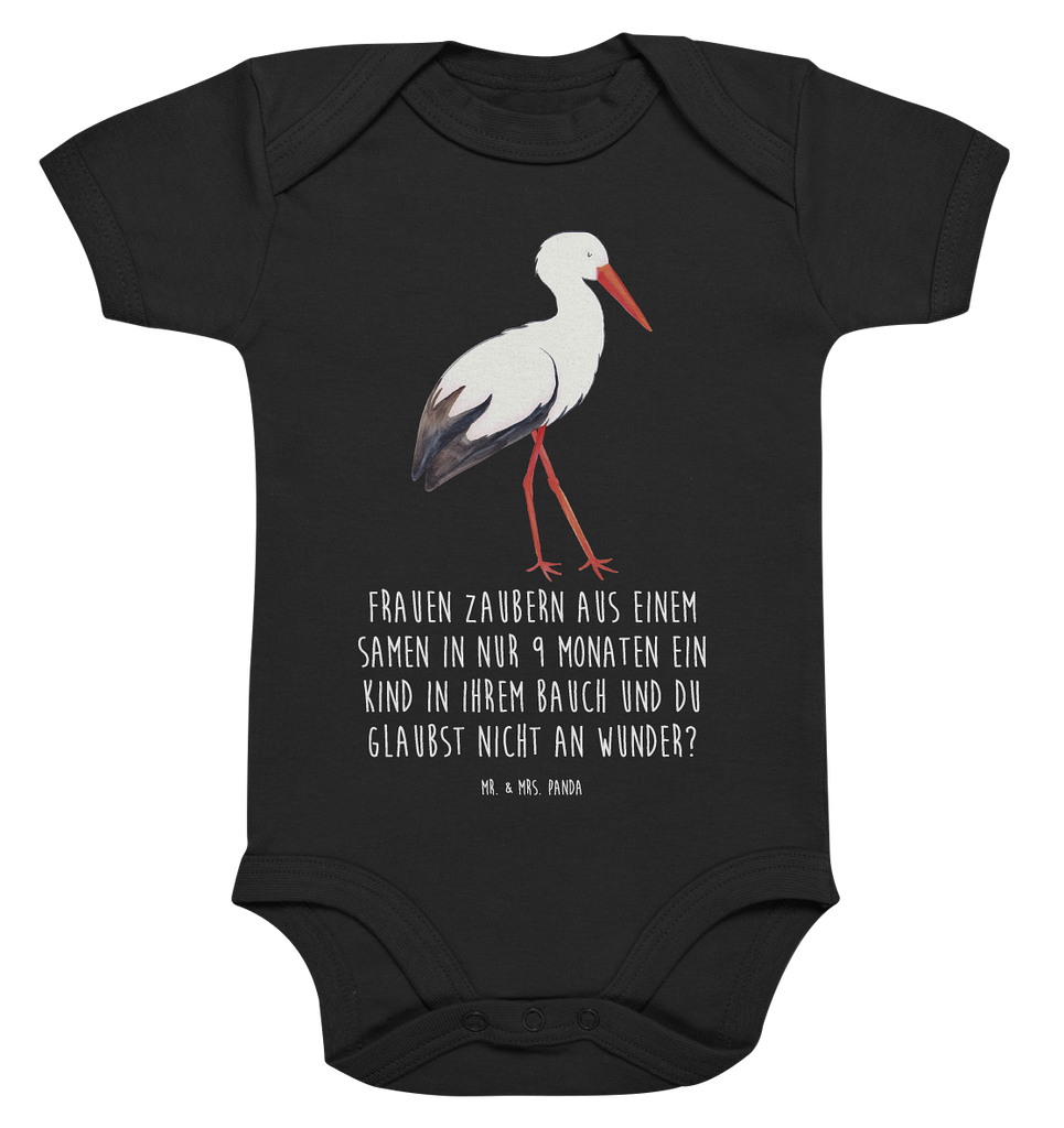 Organic Baby Body Storch Babykleidung, Babystrampler, Strampler, Wickelbody, Baby Erstausstattung, Junge, Mädchen, Tiermotive, Gute Laune, lustige Sprüche, Tiere, Storch, Störche, Schwangerschaft, Geburt, Mutter, Mütter, Mutter werden, Schwanger, Babybauch, Baby