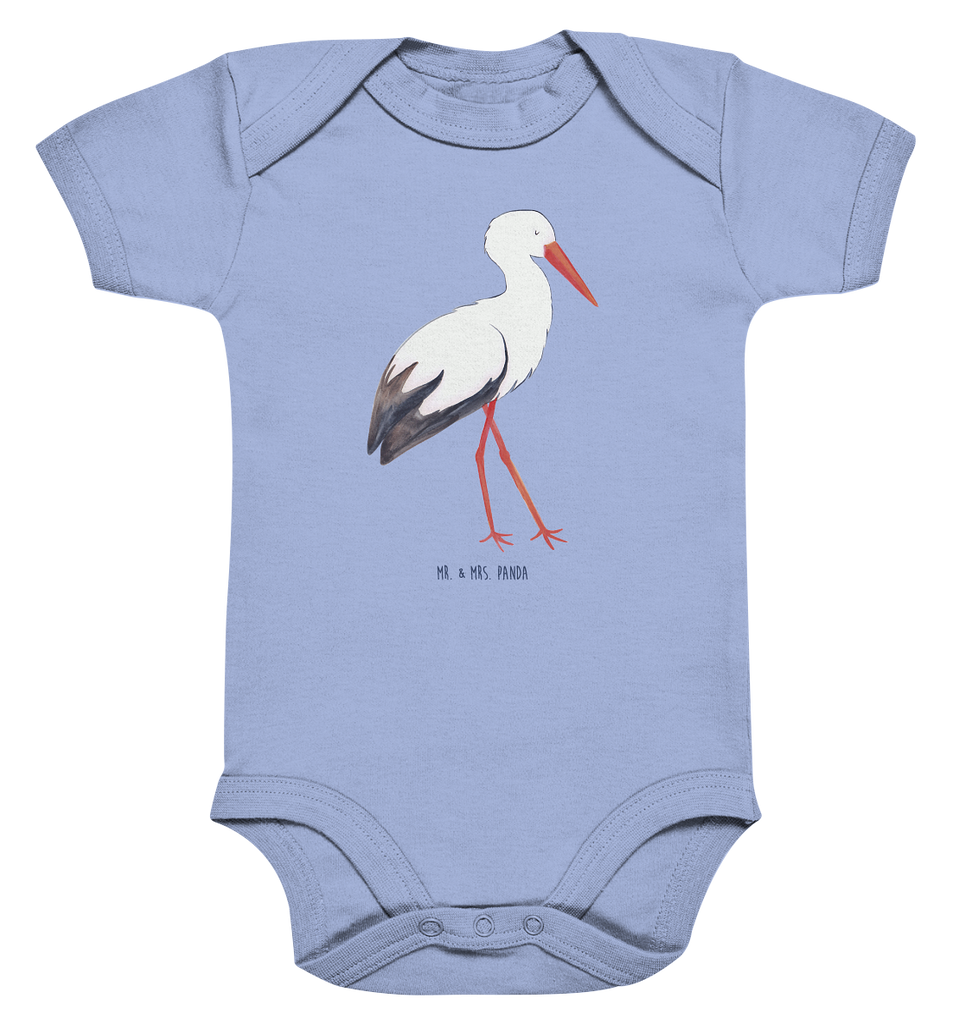 Organic Baby Body Storch Babykleidung, Babystrampler, Strampler, Wickelbody, Baby Erstausstattung, Junge, Mädchen, Tiermotive, Gute Laune, lustige Sprüche, Tiere, Storch, Störche, Schwangerschaft, Geburt, Mutter, Mütter, Mutter werden, Schwanger, Babybauch, Baby
