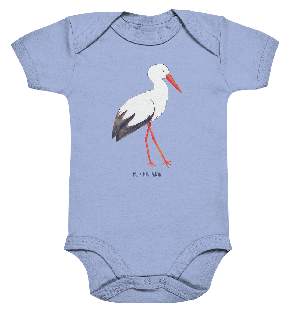 Organic Baby Body Storch Babykleidung, Babystrampler, Strampler, Wickelbody, Baby Erstausstattung, Junge, Mädchen, Tiermotive, Gute Laune, lustige Sprüche, Tiere, Storch, Störche, Schwangerschaft, Geburt, Mutter, Mütter, Mutter werden, Schwanger, Babybauch, Baby
