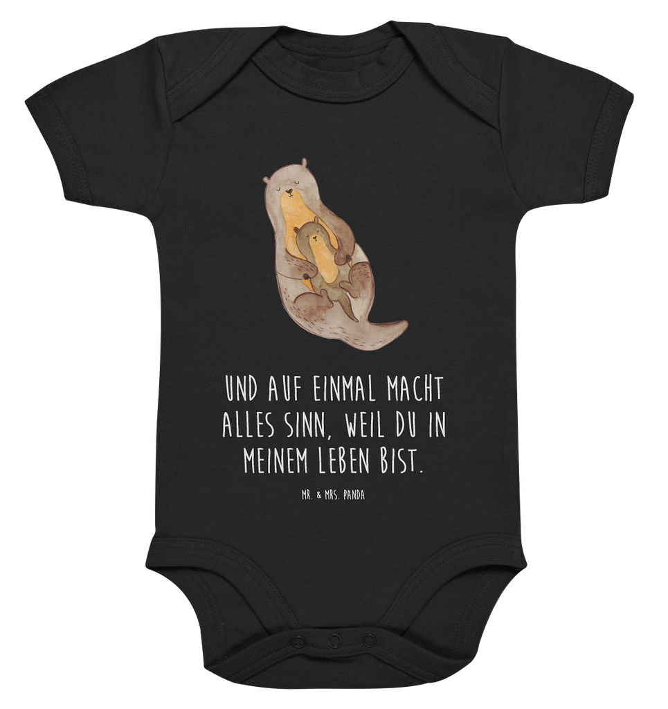 Organic Baby Body Otter mit Kind Babykleidung, Babystrampler, Strampler, Wickelbody, Baby Erstausstattung, Junge, Mädchen, Otter, Fischotter, Seeotter, Otter Seeotter See Otter