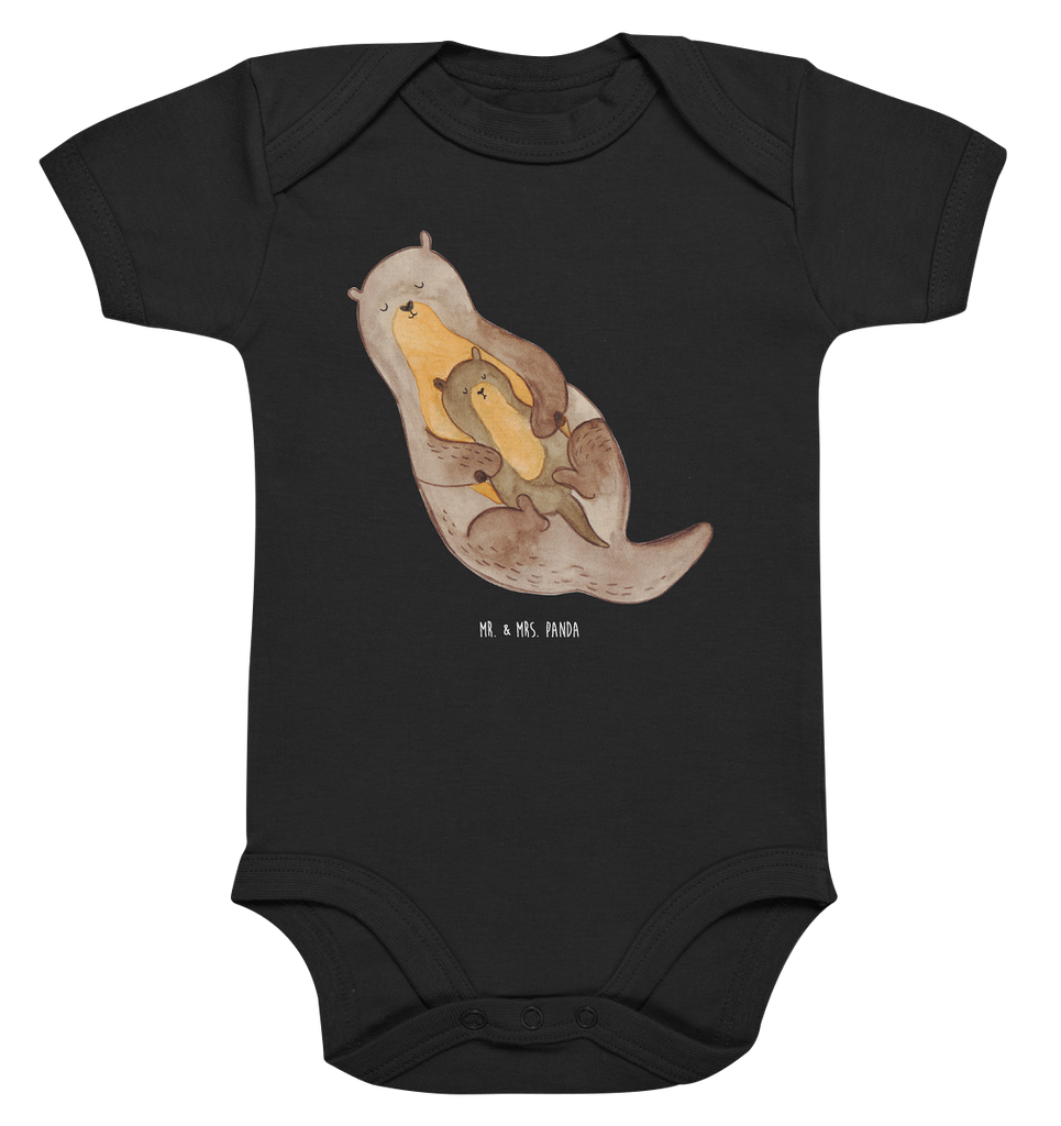 Organic Baby Body Otter mit Kind Babykleidung, Babystrampler, Strampler, Wickelbody, Baby Erstausstattung, Junge, Mädchen, Otter, Fischotter, Seeotter, Otter Seeotter See Otter