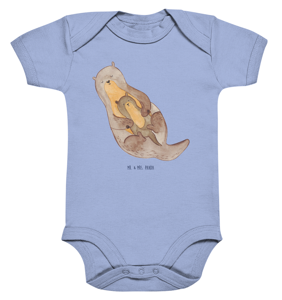 Organic Baby Body Otter mit Kind Babykleidung, Babystrampler, Strampler, Wickelbody, Baby Erstausstattung, Junge, Mädchen, Otter, Fischotter, Seeotter, Otter Seeotter See Otter