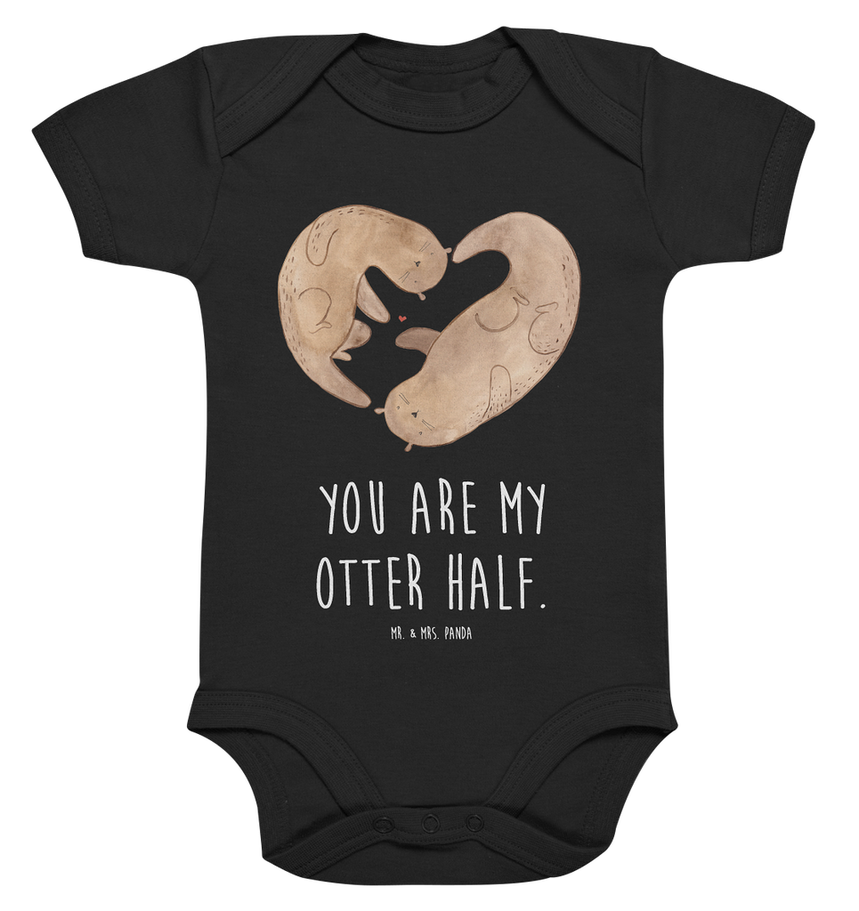 Organic Baby Body Otter Herz Babykleidung, Babystrampler, Strampler, Wickelbody, Baby Erstausstattung, Junge, Mädchen, Otter, Fischotter, Seeotter, Liebe, Herz, Liebesbeweis, Liebesgeschenk, Bessere Hälfte, Love you, Jahrestag, Hochzeitstag, Verlobung, gemeinsames Leben