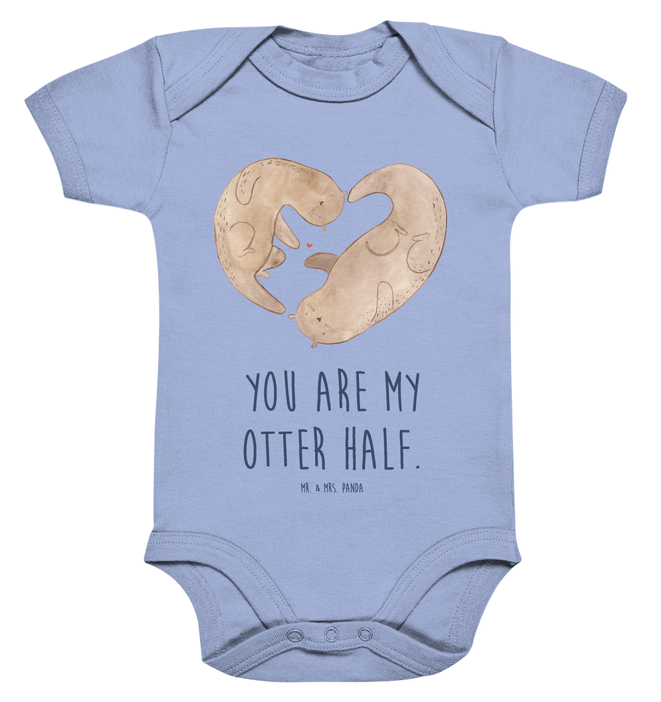 Organic Baby Body Otter Herz Babykleidung, Babystrampler, Strampler, Wickelbody, Baby Erstausstattung, Junge, Mädchen, Otter, Fischotter, Seeotter, Liebe, Herz, Liebesbeweis, Liebesgeschenk, Bessere Hälfte, Love you, Jahrestag, Hochzeitstag, Verlobung, gemeinsames Leben