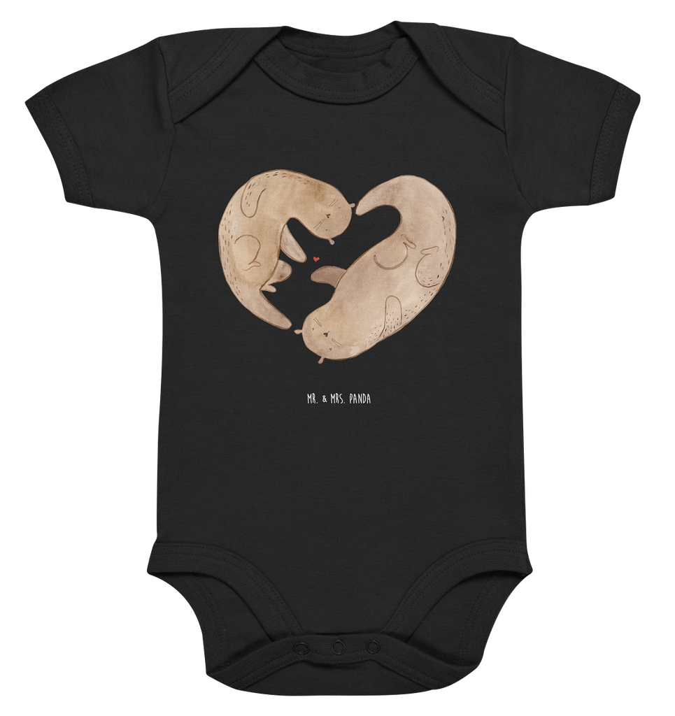 Organic Baby Body Otter Herz Babykleidung, Babystrampler, Strampler, Wickelbody, Baby Erstausstattung, Junge, Mädchen, Otter, Fischotter, Seeotter, Liebe, Herz, Liebesbeweis, Liebesgeschenk, Bessere Hälfte, Love you, Jahrestag, Hochzeitstag, Verlobung, gemeinsames Leben