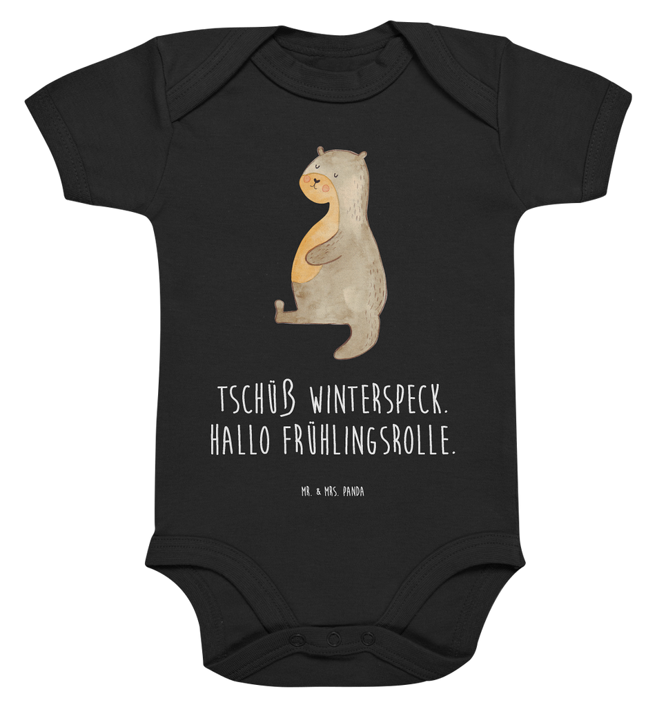 Organic Baby Body Otter Bauch Babykleidung, Babystrampler, Strampler, Wickelbody, Baby Erstausstattung, Junge, Mädchen, Otter, Fischotter, Seeotter, Otter Seeotter See Otter