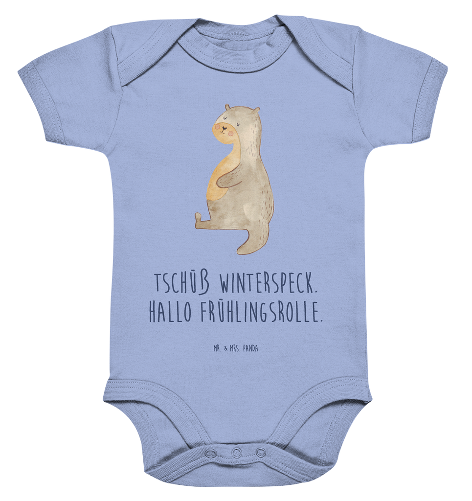 Organic Baby Body Otter Bauch Babykleidung, Babystrampler, Strampler, Wickelbody, Baby Erstausstattung, Junge, Mädchen, Otter, Fischotter, Seeotter, Otter Seeotter See Otter