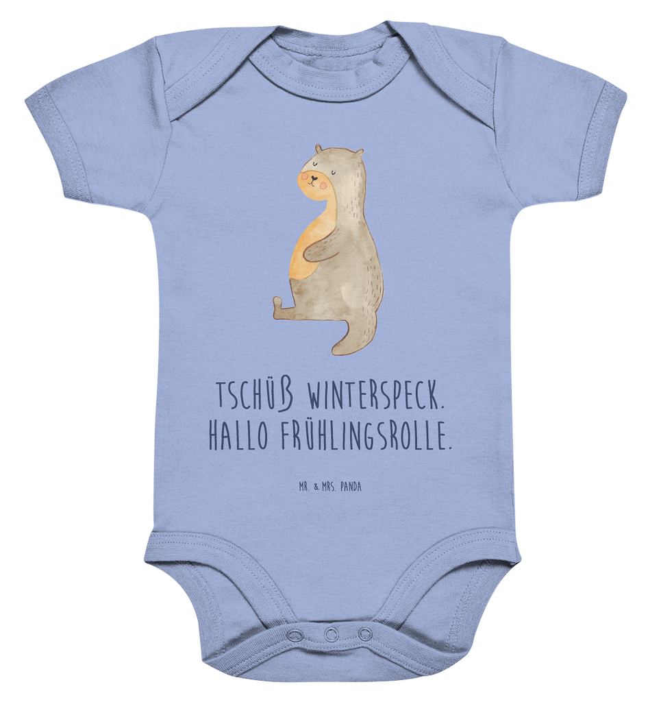Organic Baby Body Otter Bauch Babykleidung, Babystrampler, Strampler, Wickelbody, Baby Erstausstattung, Junge, Mädchen, Otter, Fischotter, Seeotter, Otter Seeotter See Otter