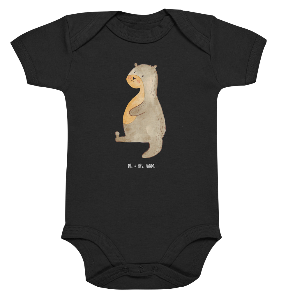 Organic Baby Body Otter Bauch Babykleidung, Babystrampler, Strampler, Wickelbody, Baby Erstausstattung, Junge, Mädchen, Otter, Fischotter, Seeotter, Otter Seeotter See Otter