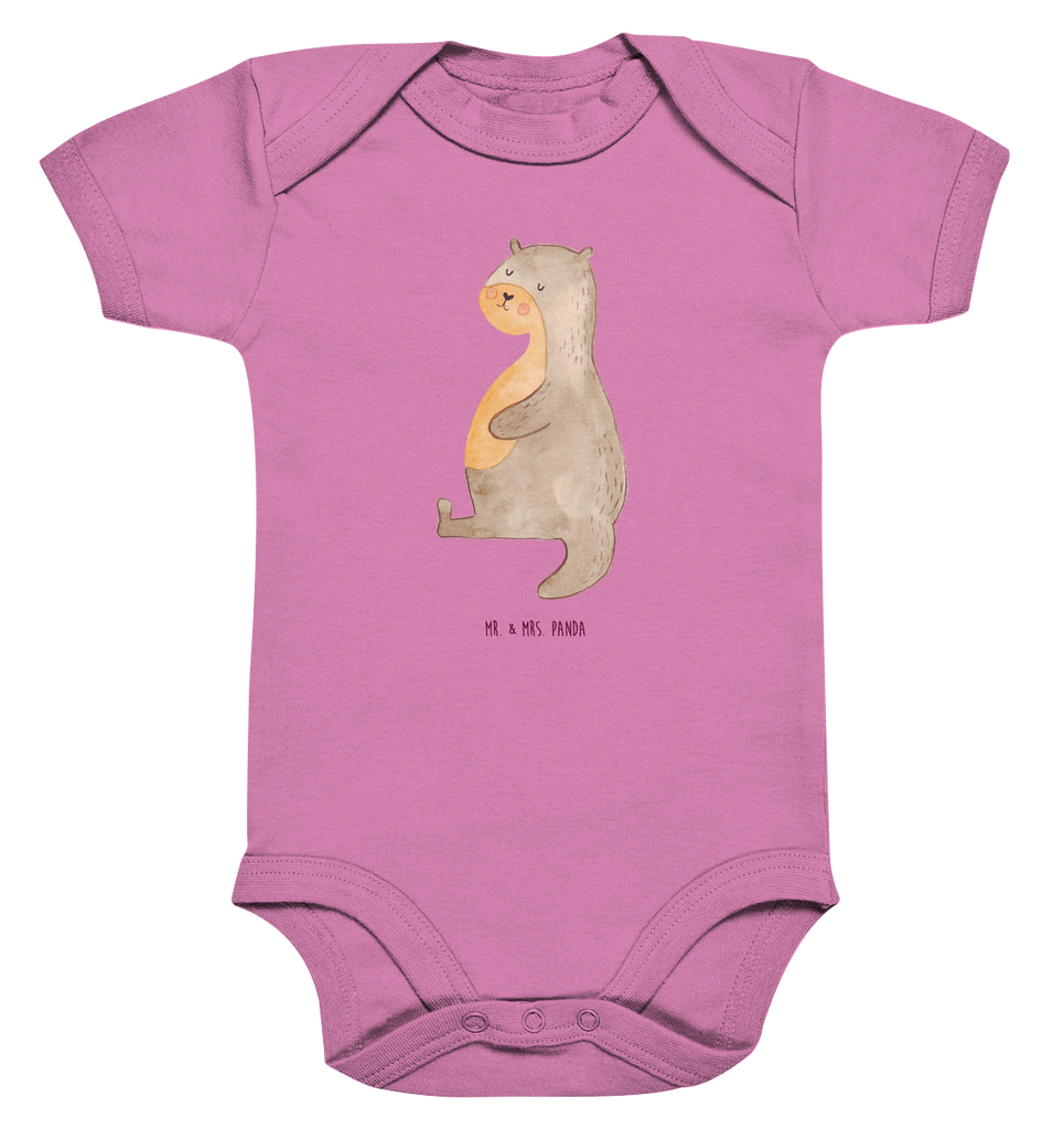 Organic Baby Body Otter Bauch Babykleidung, Babystrampler, Strampler, Wickelbody, Baby Erstausstattung, Junge, Mädchen, Otter, Fischotter, Seeotter, Otter Seeotter See Otter