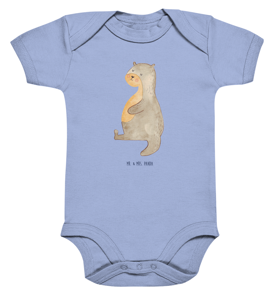 Organic Baby Body Otter Bauch Babykleidung, Babystrampler, Strampler, Wickelbody, Baby Erstausstattung, Junge, Mädchen, Otter, Fischotter, Seeotter, Otter Seeotter See Otter