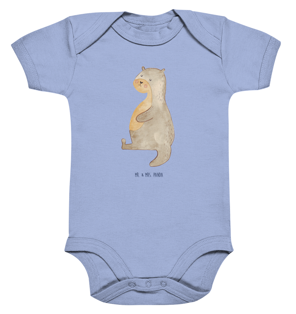 Organic Baby Body Otter Bauch Babykleidung, Babystrampler, Strampler, Wickelbody, Baby Erstausstattung, Junge, Mädchen, Otter, Fischotter, Seeotter, Otter Seeotter See Otter