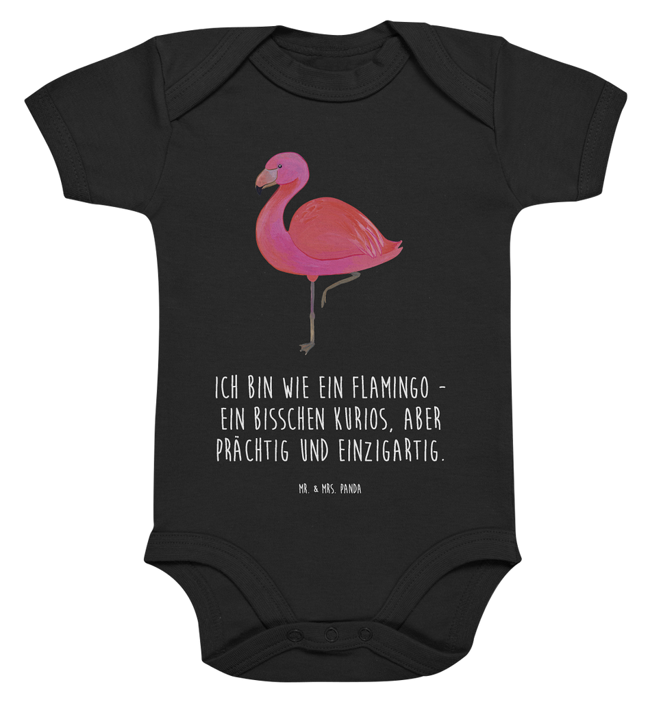 Organic Baby Body Flamingo classic Babykleidung, Babystrampler, Strampler, Wickelbody, Baby Erstausstattung, Junge, Mädchen, Flamingo, Einzigartig, Selbstliebe, Stolz, ich, für mich, Spruch, Freundin, Freundinnen, Außenseiter, Sohn, Tochter, Geschwister