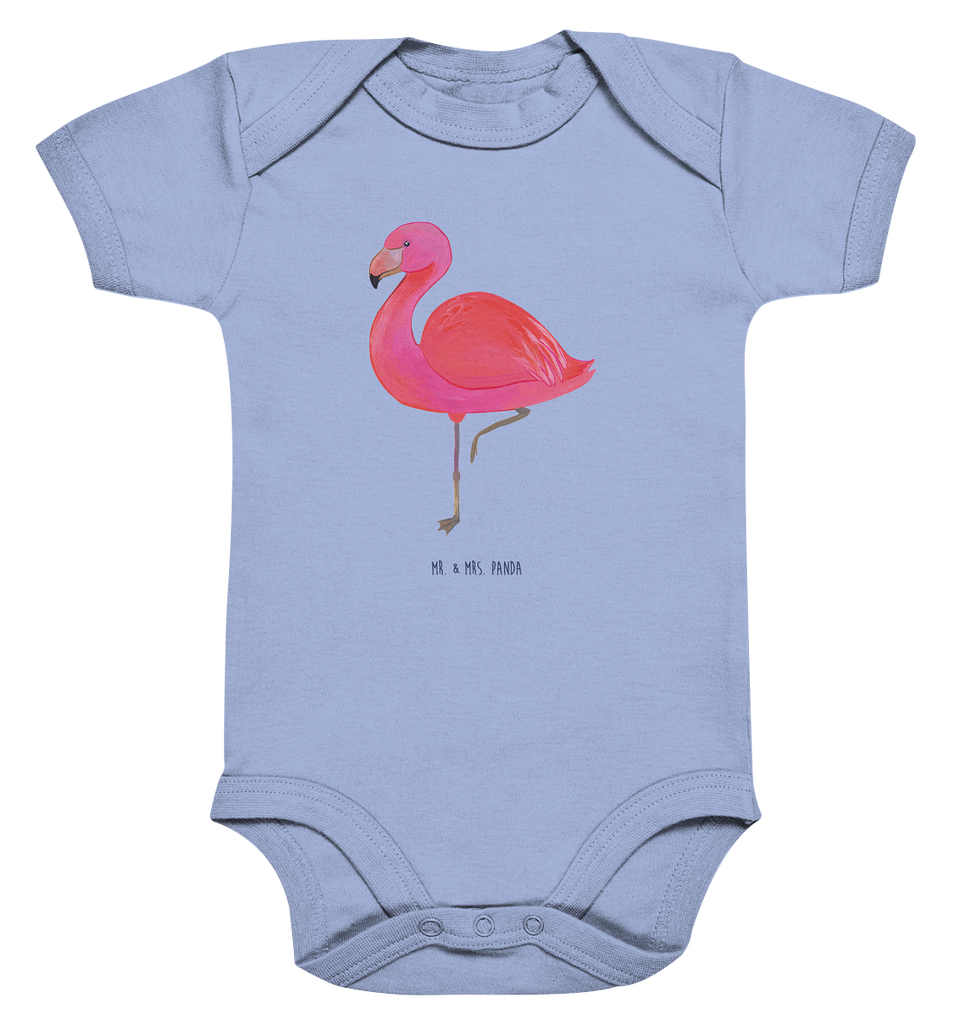 Organic Baby Body Flamingo classic Babykleidung, Babystrampler, Strampler, Wickelbody, Baby Erstausstattung, Junge, Mädchen, Flamingo, Einzigartig, Selbstliebe, Stolz, ich, für mich, Spruch, Freundin, Freundinnen, Außenseiter, Sohn, Tochter, Geschwister