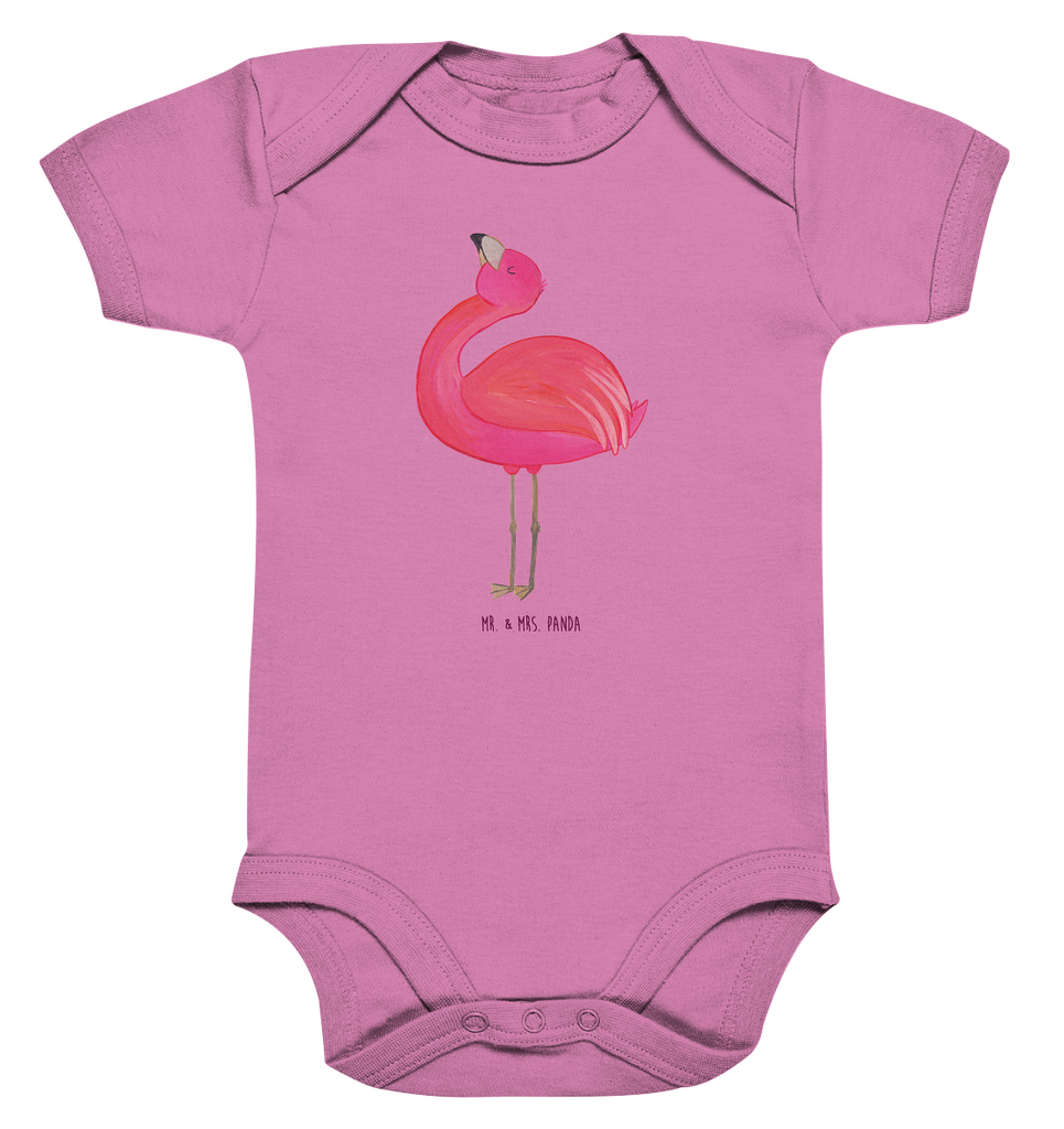 Organic Baby Body Flamingo stolz Babykleidung, Babystrampler, Strampler, Wickelbody, Baby Erstausstattung, Junge, Mädchen, Flamingo, stolz, Freude, Selbstliebe, Selbstakzeptanz, Freundin, beste Freundin, Tochter, Mama, Schwester