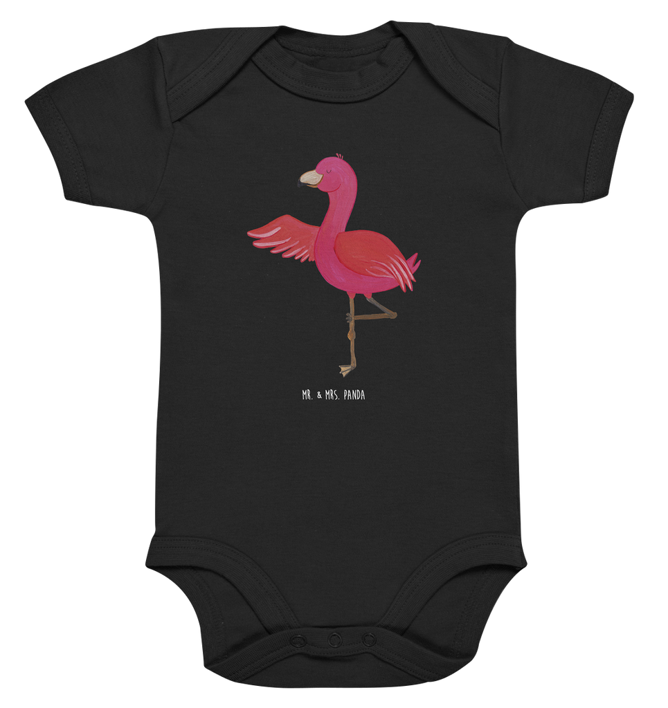 Organic Baby Body Flamingo Yoga Babykleidung, Babystrampler, Strampler, Wickelbody, Baby Erstausstattung, Junge, Mädchen, Flamingo, Vogel, Yoga, Namaste, Achtsamkeit, Yoga-Übung, Entspannung, Ärger, Aufregen, Tiefenentspannung