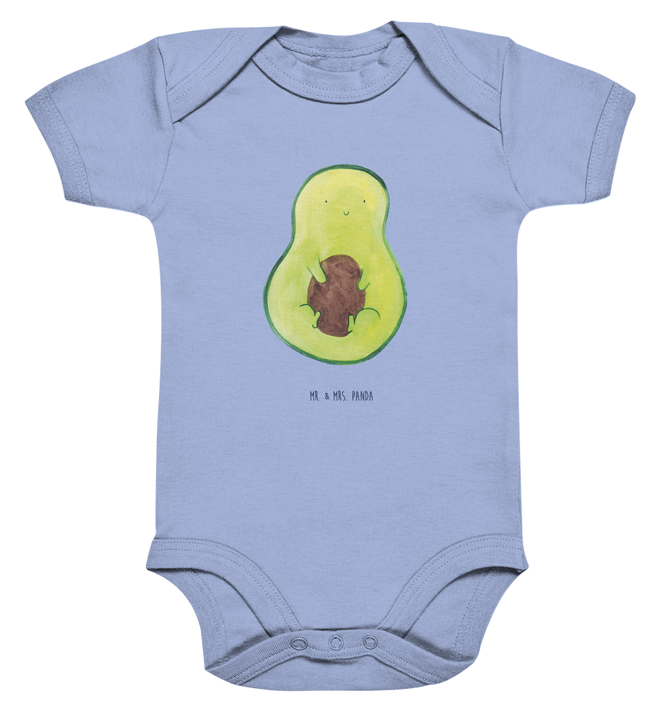 Organic Baby Body Avocado mit Kern Babykleidung, Babystrampler, Strampler, Wickelbody, Baby Erstausstattung, Junge, Mädchen, Avocado, Veggie, Vegan, Gesund, Avokado, Avocadokern, Kern, Pflanze, Spruch Leben