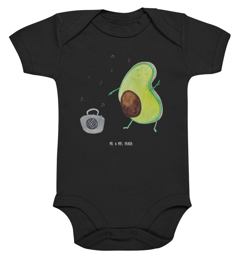 Organic Baby Body Avocado tanzt Babykleidung, Babystrampler, Strampler, Wickelbody, Baby Erstausstattung, Junge, Mädchen, Avocado, Veggie, Vegan, Gesund
