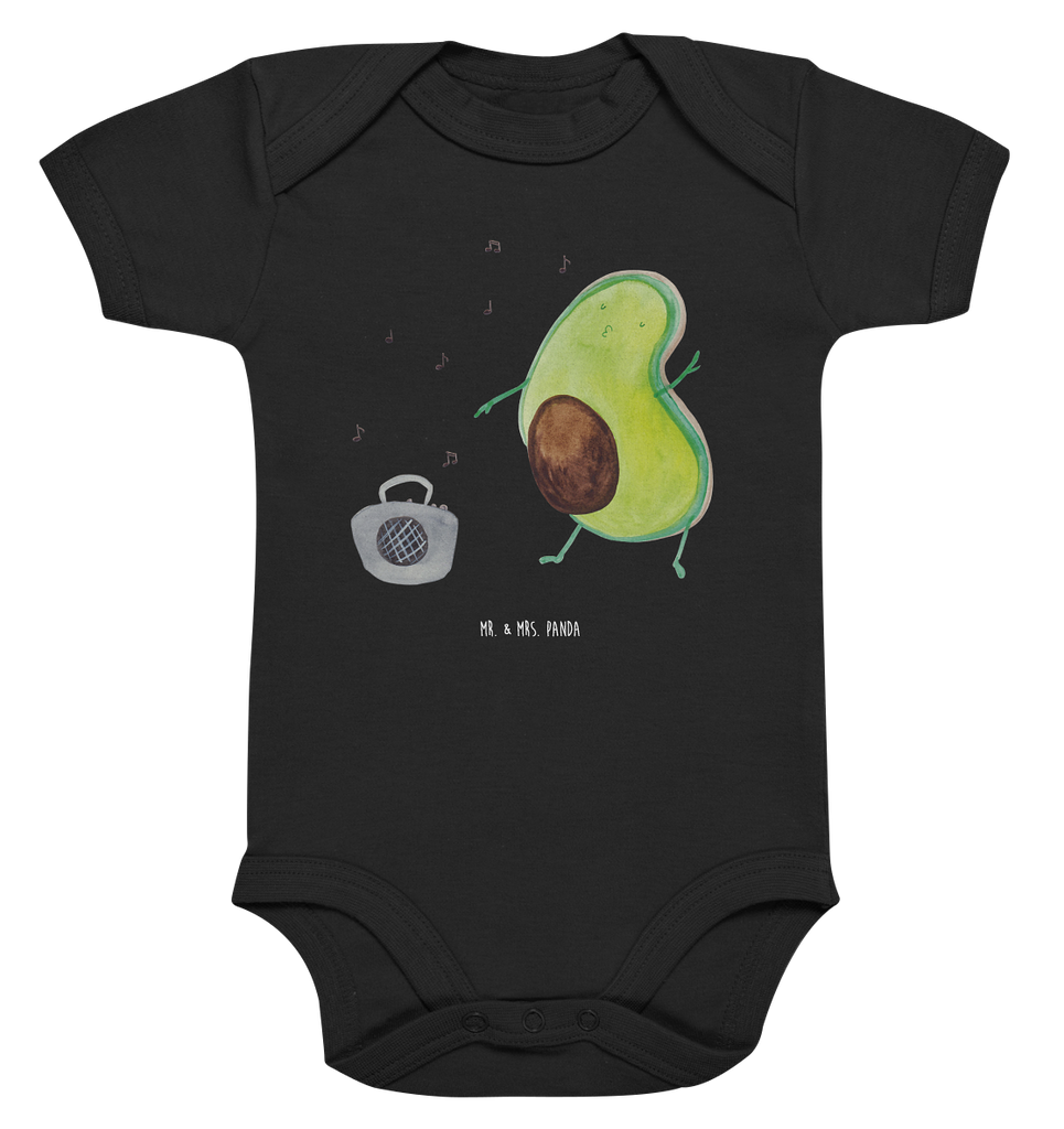 Organic Baby Body Avocado tanzt Babykleidung, Babystrampler, Strampler, Wickelbody, Baby Erstausstattung, Junge, Mädchen, Avocado, Veggie, Vegan, Gesund