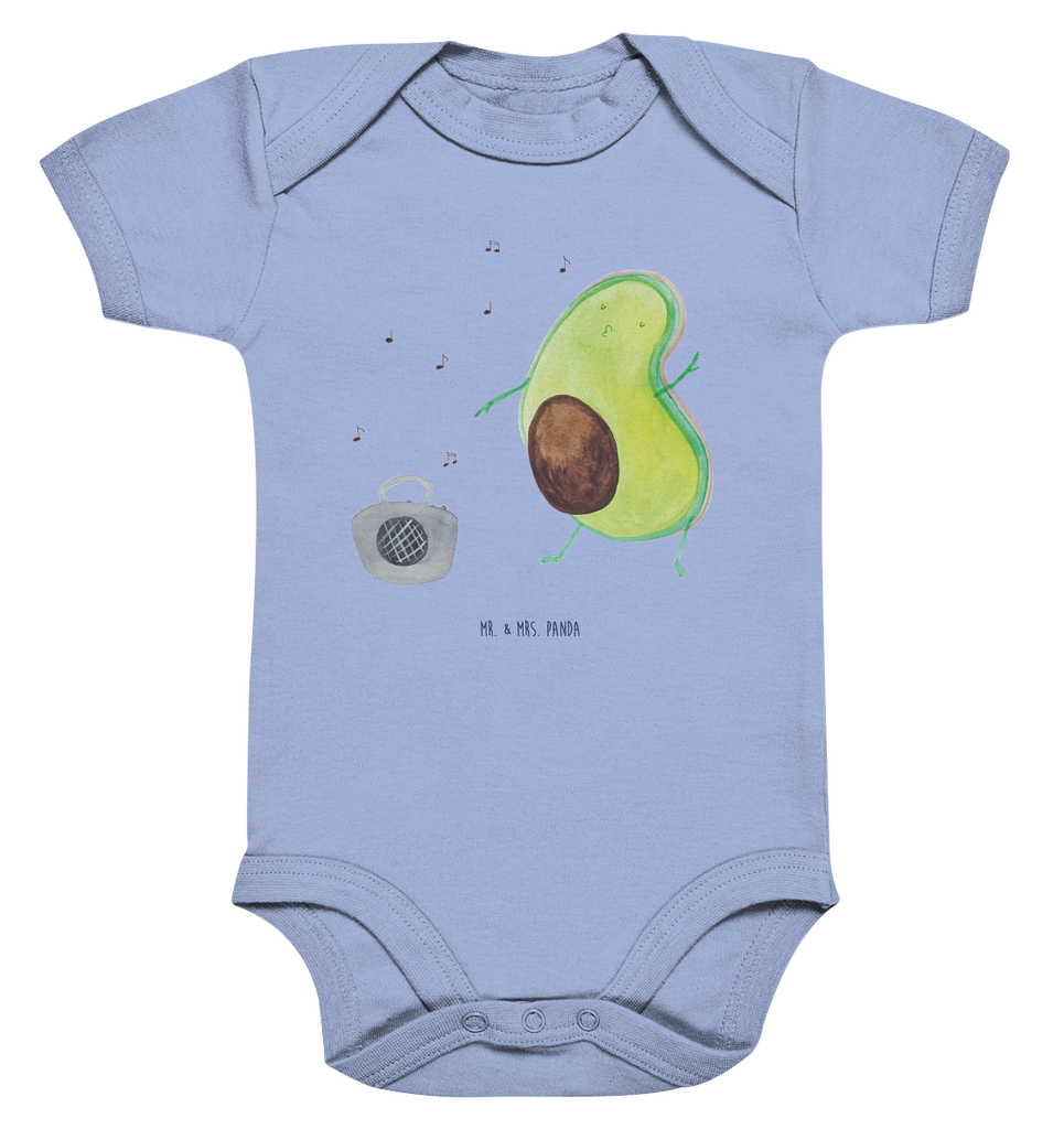 Organic Baby Body Avocado tanzt Babykleidung, Babystrampler, Strampler, Wickelbody, Baby Erstausstattung, Junge, Mädchen, Avocado, Veggie, Vegan, Gesund