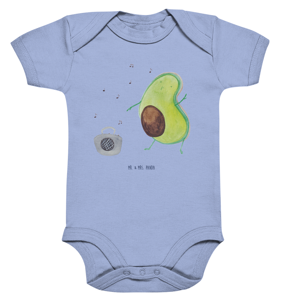 Organic Baby Body Avocado tanzt Babykleidung, Babystrampler, Strampler, Wickelbody, Baby Erstausstattung, Junge, Mädchen, Avocado, Veggie, Vegan, Gesund