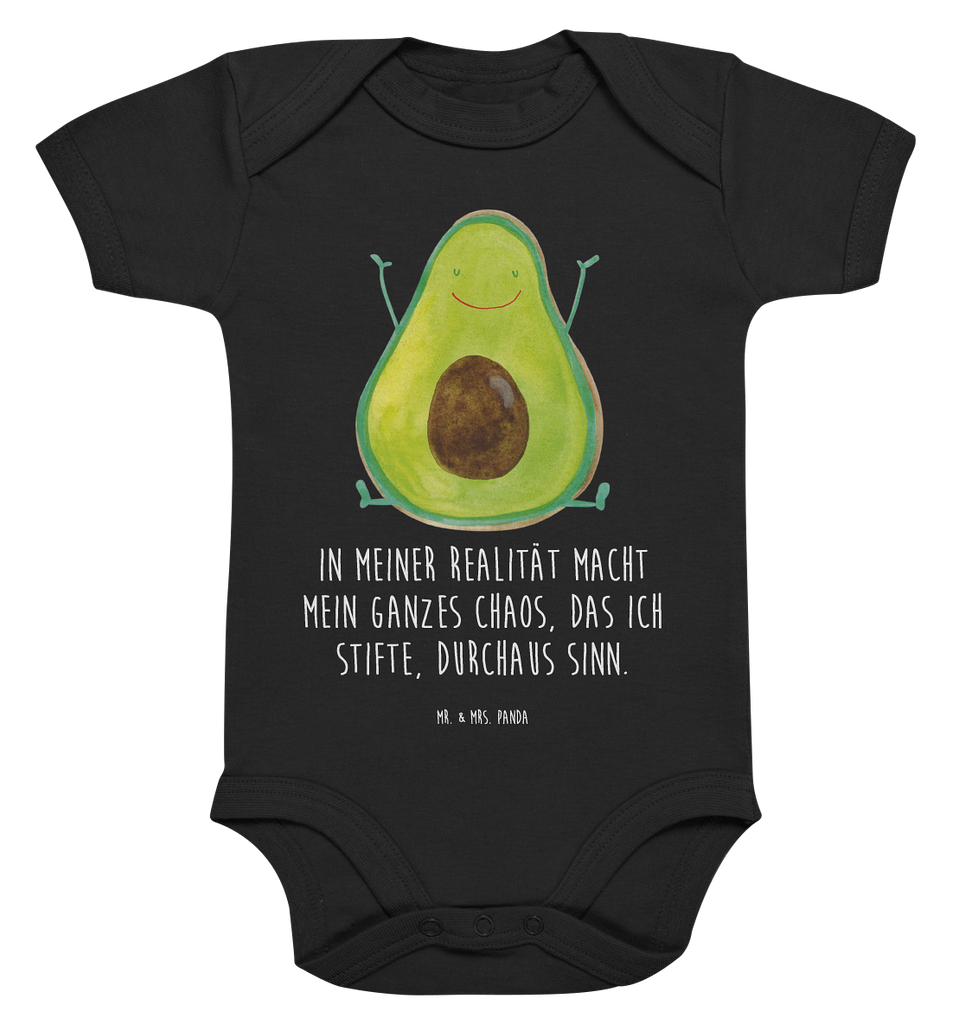 Organic Baby Body Avocado Happy Babykleidung, Babystrampler, Strampler, Wickelbody, Baby Erstausstattung, Junge, Mädchen, Avocado, Veggie, Vegan, Gesund, Chaos
