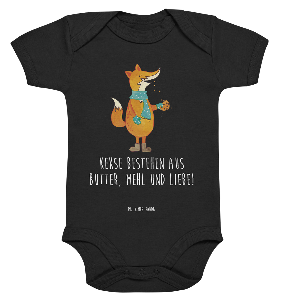 Organic Baby Body Fuchs Keks Babykleidung, Babystrampler, Strampler, Wickelbody, Baby Erstausstattung, Junge, Mädchen, Fuchs, Füchse, Backen Spruch, Kekse, Winter, Weihnachtszeit, Plätzchen, Liebe, Küche Deko
