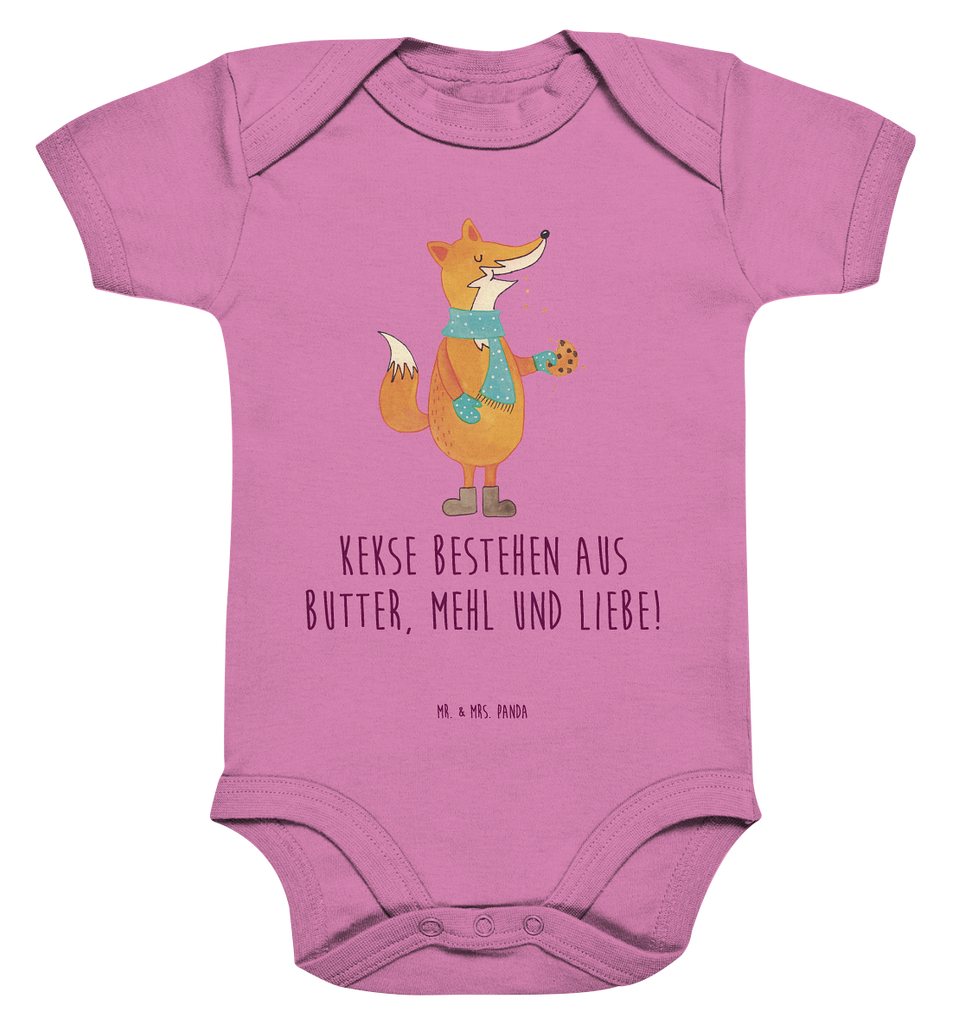 Organic Baby Body Fuchs Keks Babykleidung, Babystrampler, Strampler, Wickelbody, Baby Erstausstattung, Junge, Mädchen, Fuchs, Füchse, Backen Spruch, Kekse, Winter, Weihnachtszeit, Plätzchen, Liebe, Küche Deko